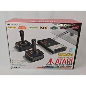 Atari Gamestation Pro Retro Video Game System My Arcade 200 Games
